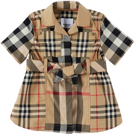 abito denim burberry neonata|burberry newborn dresses.